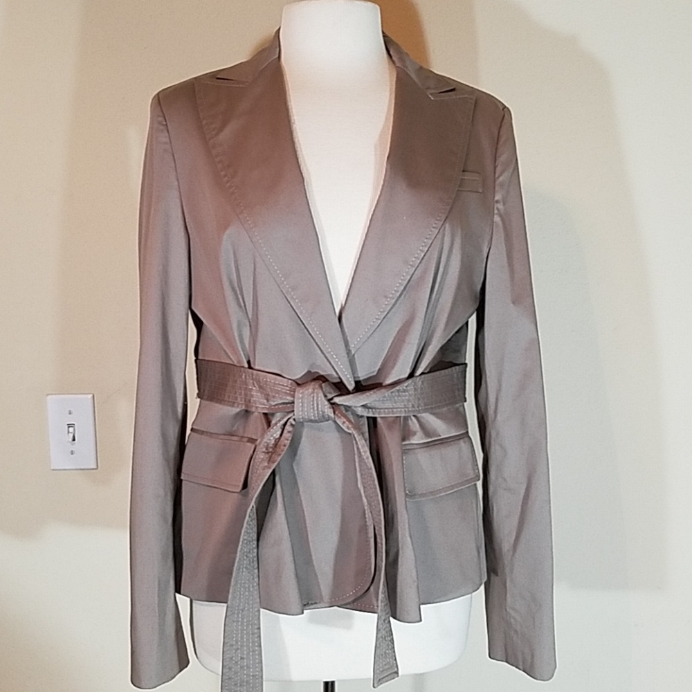 Bcbgmaxazria safari Blazer one button size Large